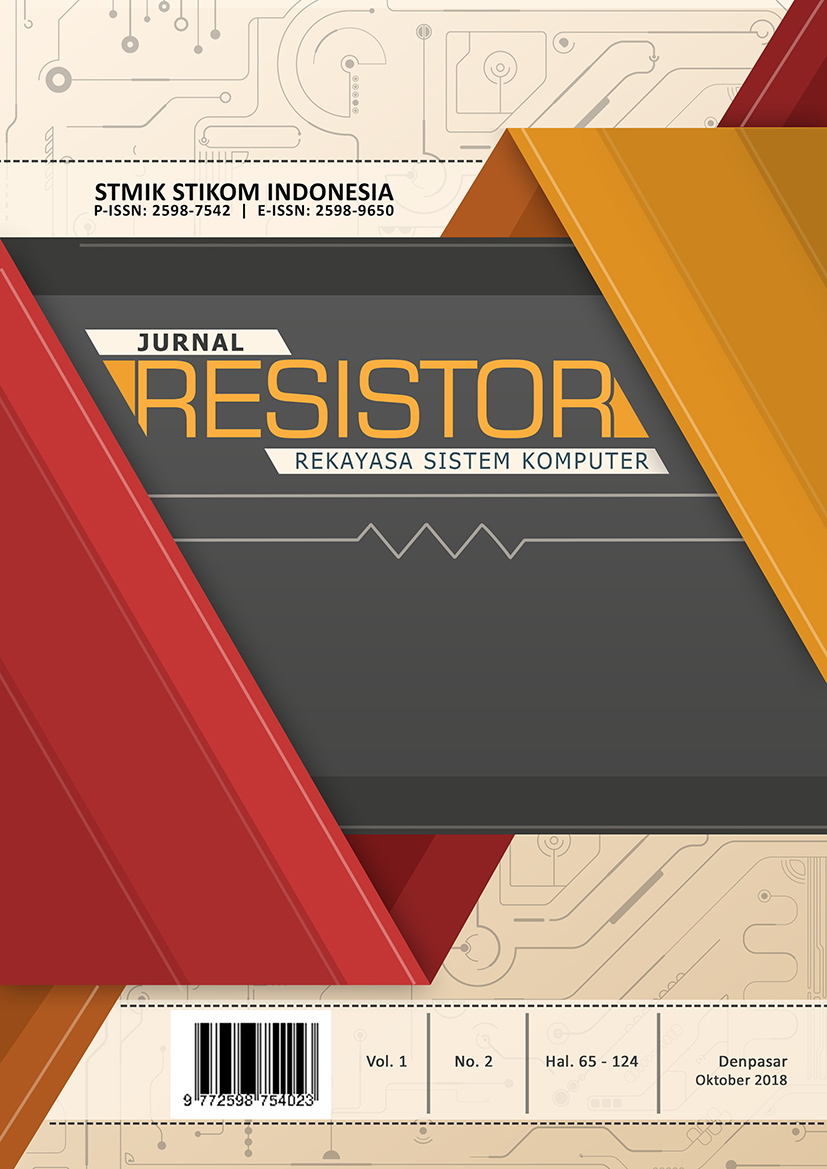 					View Vol. 1 No. 2 (2018): Jurnal RESISTOR Edisi Oktober 2018
				